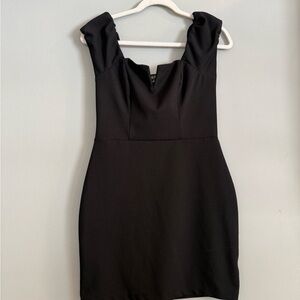 Lily Rose Black Mini Dress